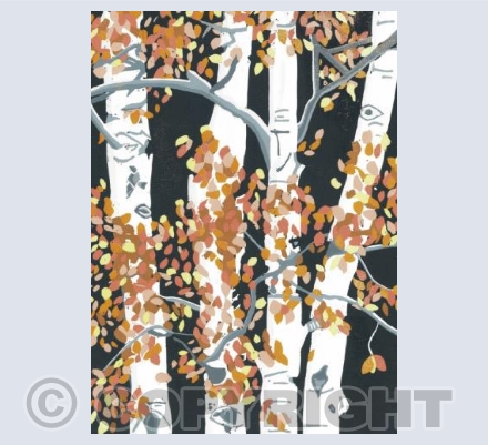 Autumn Birches II