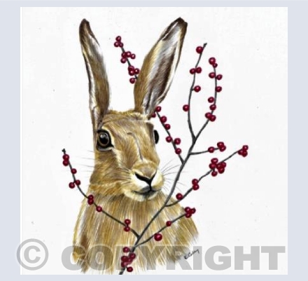 Hare & Winter Berries