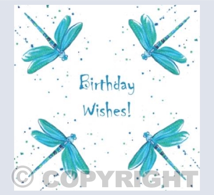 Birthday Wishes Dragonfly