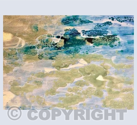 Seafoam on sand
