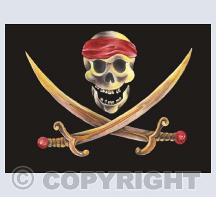 Red Jolly Rodger 