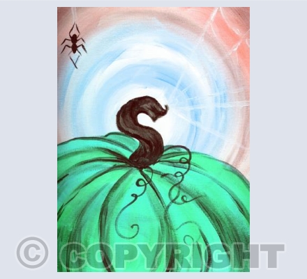 Halloween pumpkin green 