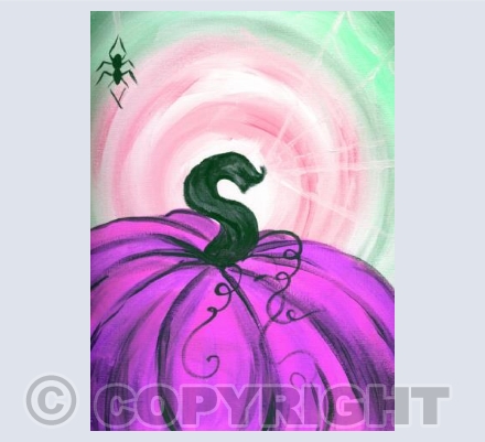 Halloween Pumpkin Purple 