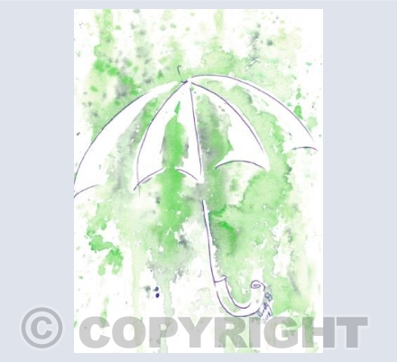 umbrella green 