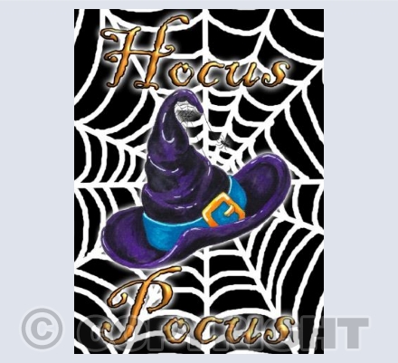 HALW006 HOCUS POCUS HAT AND WEB