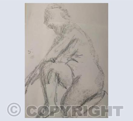 Female Nude (charcoal sketch from life)