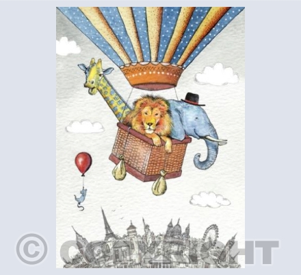 Wild Rides - Animals in a Hot Air Balloon