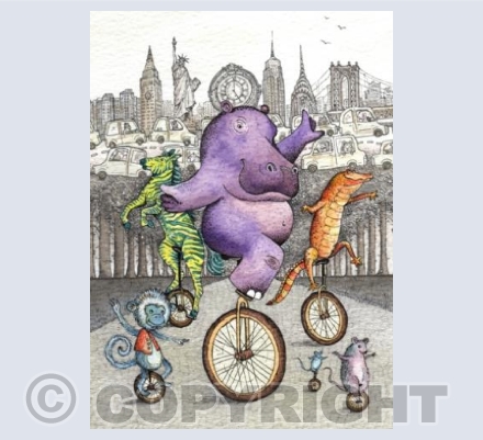 Wild Rides - Animals on Unicycles 