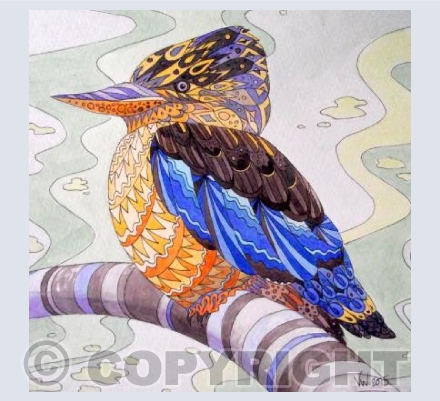 Patterned Kookaburra