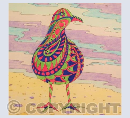 Patterned Seagull