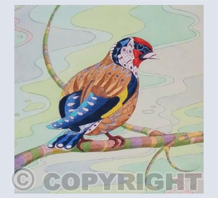 Patterned Goldfinch
