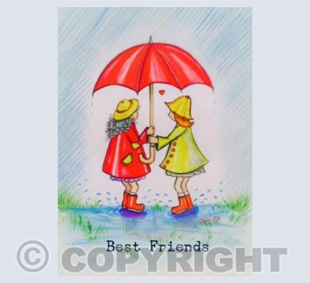 Best friends, together forever whatever the weather