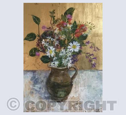 Jug of Spring flowers