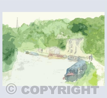 Beside the Canal card
