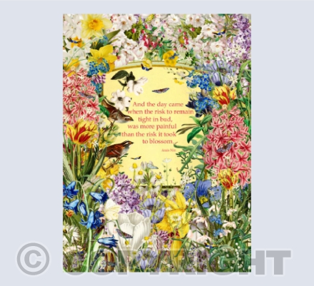 The risk it took to blossom (portrait)