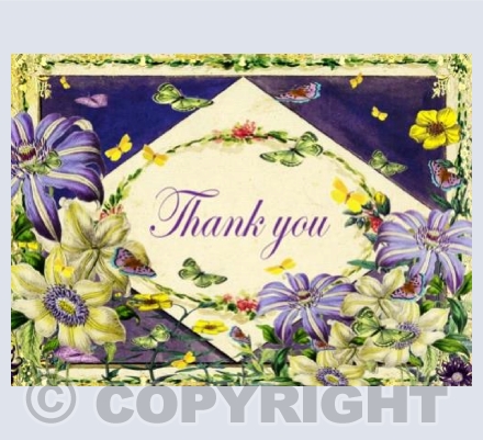 Thank You Pale flowers