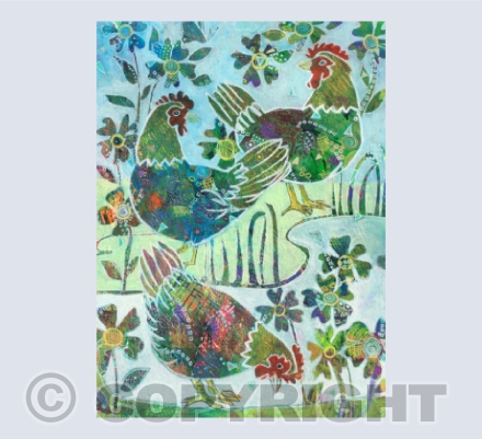 Three Cockerels