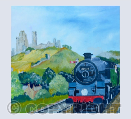 Corfe Castle and Train