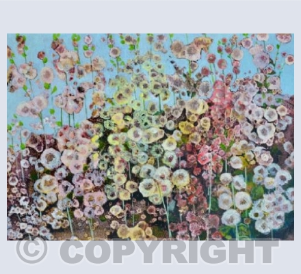 Hollyhocks