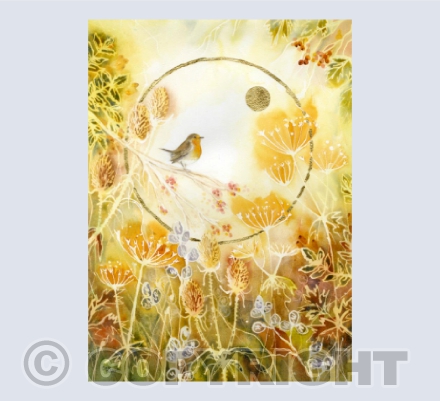 Robin in the Seedheads