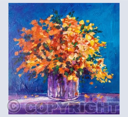 A floral bouquet of colour