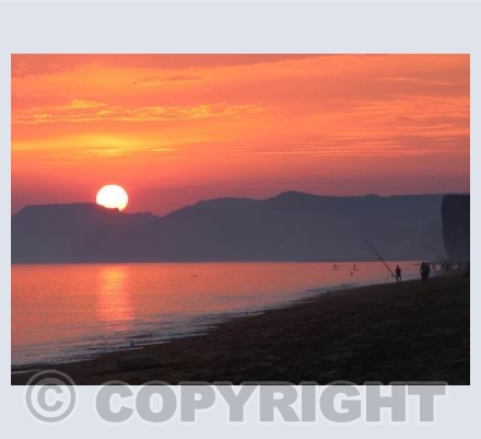 Bold Sunset at Jurassic Coast