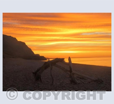 Morning Sky at Eype Beach