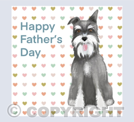 Father's Day Silver Schnauzer