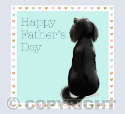 Father's Day Cocker Spaniel Black