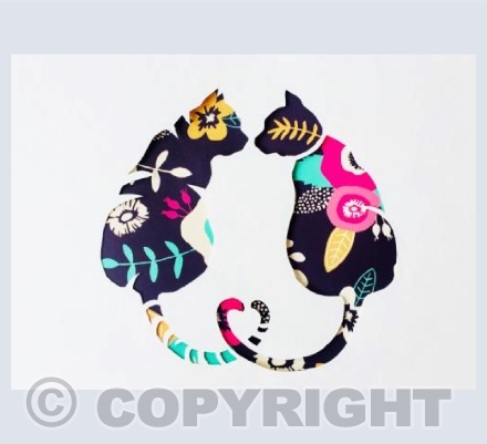 Kissy Flowery Cats