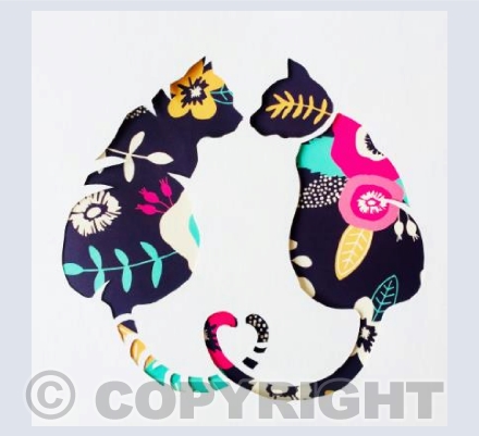 Kissy Flowery Cats ll