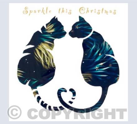 Two Sparkly Cats
