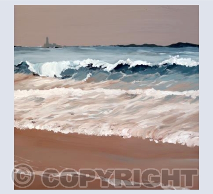 Longships Lighthouse from Sennen (square)