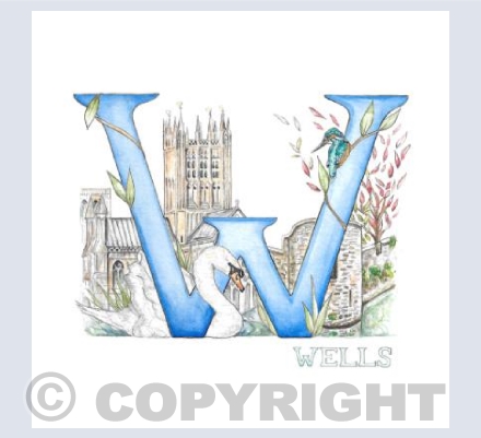 W for Wells Blue