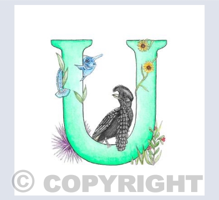 'U' letter