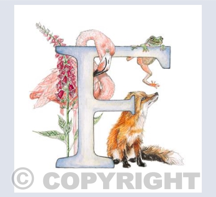 'F' letter illustration