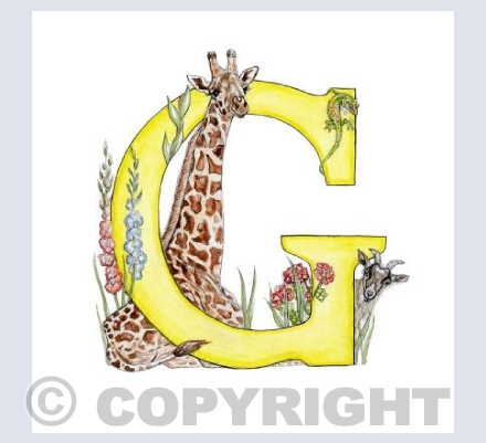 'G' Letter Illustration