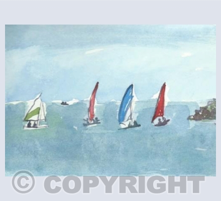 Yachts at Lyme Regis, Dorset