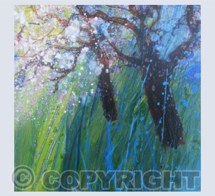 Bright Blossom in a Lush Green Meadow