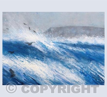 Wild Waves, Storm Battered Coast