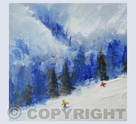 Snow Storm Pending on the Slopes