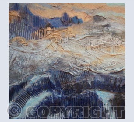 Evening Sun on the Clouds, Snow Storm on the Mountains