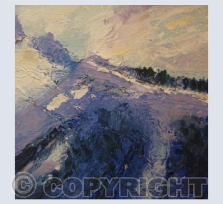 Snow Storm Over the Peaks.