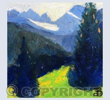 Glacier Across the Valley