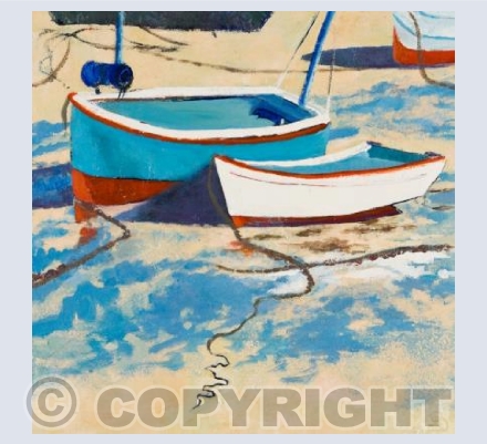Blue Boat, White Boat