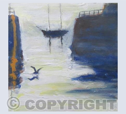 Bessie Ellen in the Early Morning Mist