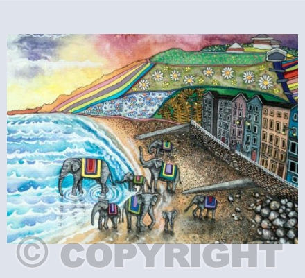 Elephants' day out, Aberystwyth