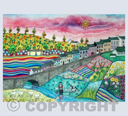 Nan saves the lambs, Llandeilo, Wales