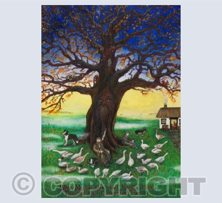 Merlin's Oak, Drovers' Rest, Carmarthen