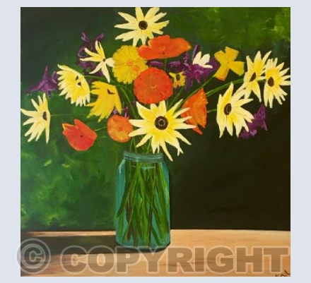 Jam Jar Flowers
